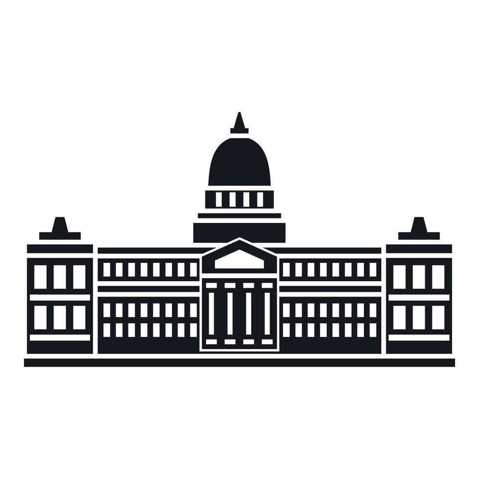 Palace of Congress , Argentina icon, simple style vector