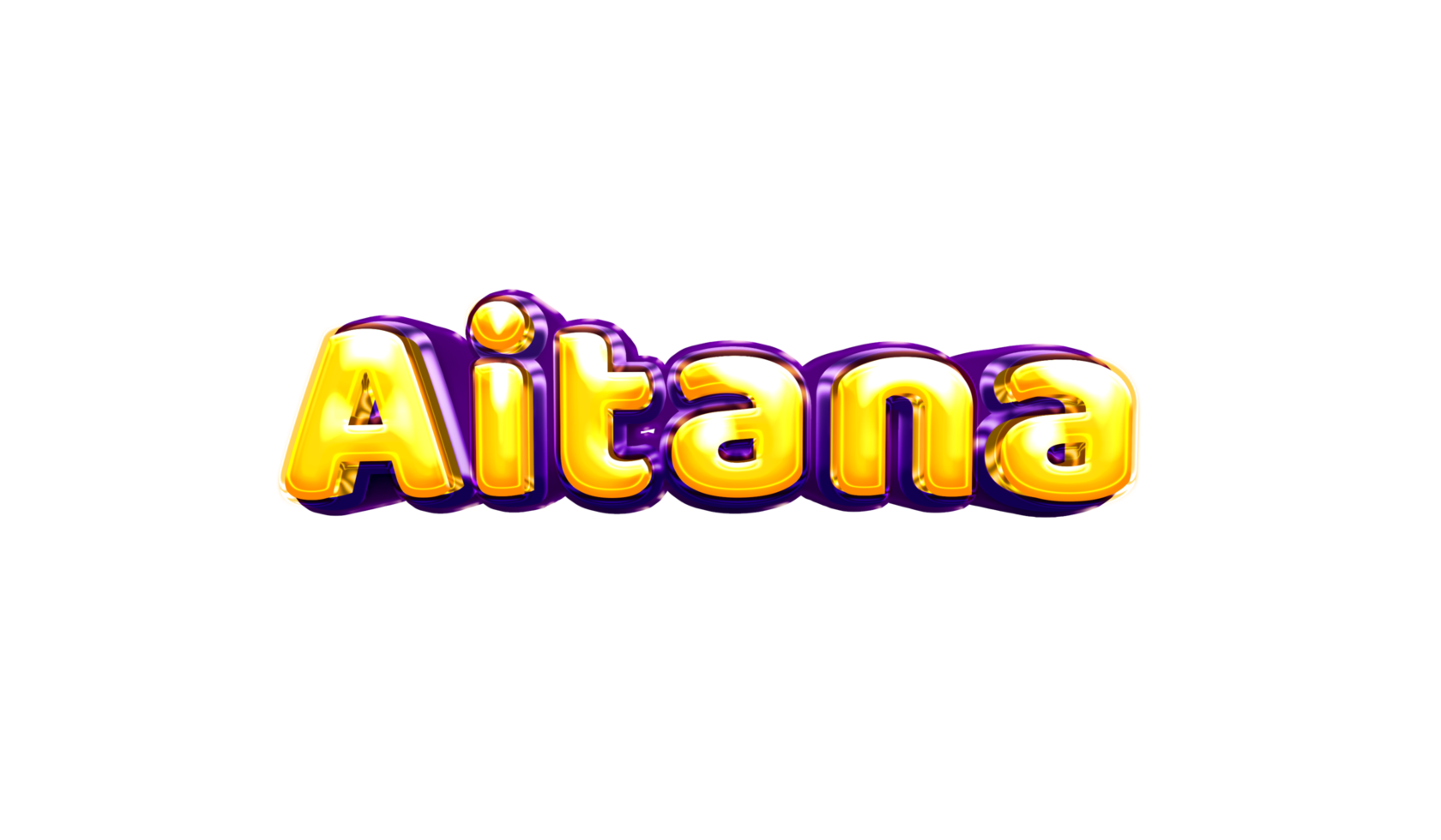 etiqueta engomada del nombre de las niñas coloridas fiesta globo cumpleaños helio aire llamativas amarillas moradas separar aitana png