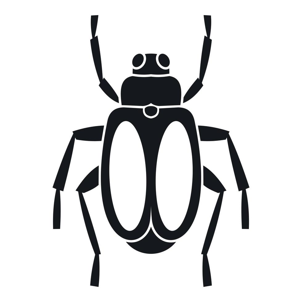 Dung beetle icon, simple style vector