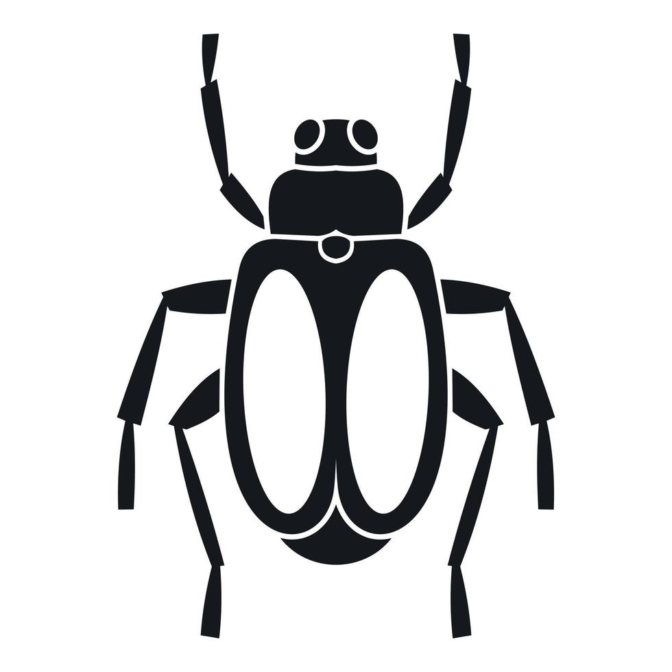 Dung beetle icon, simple style vector