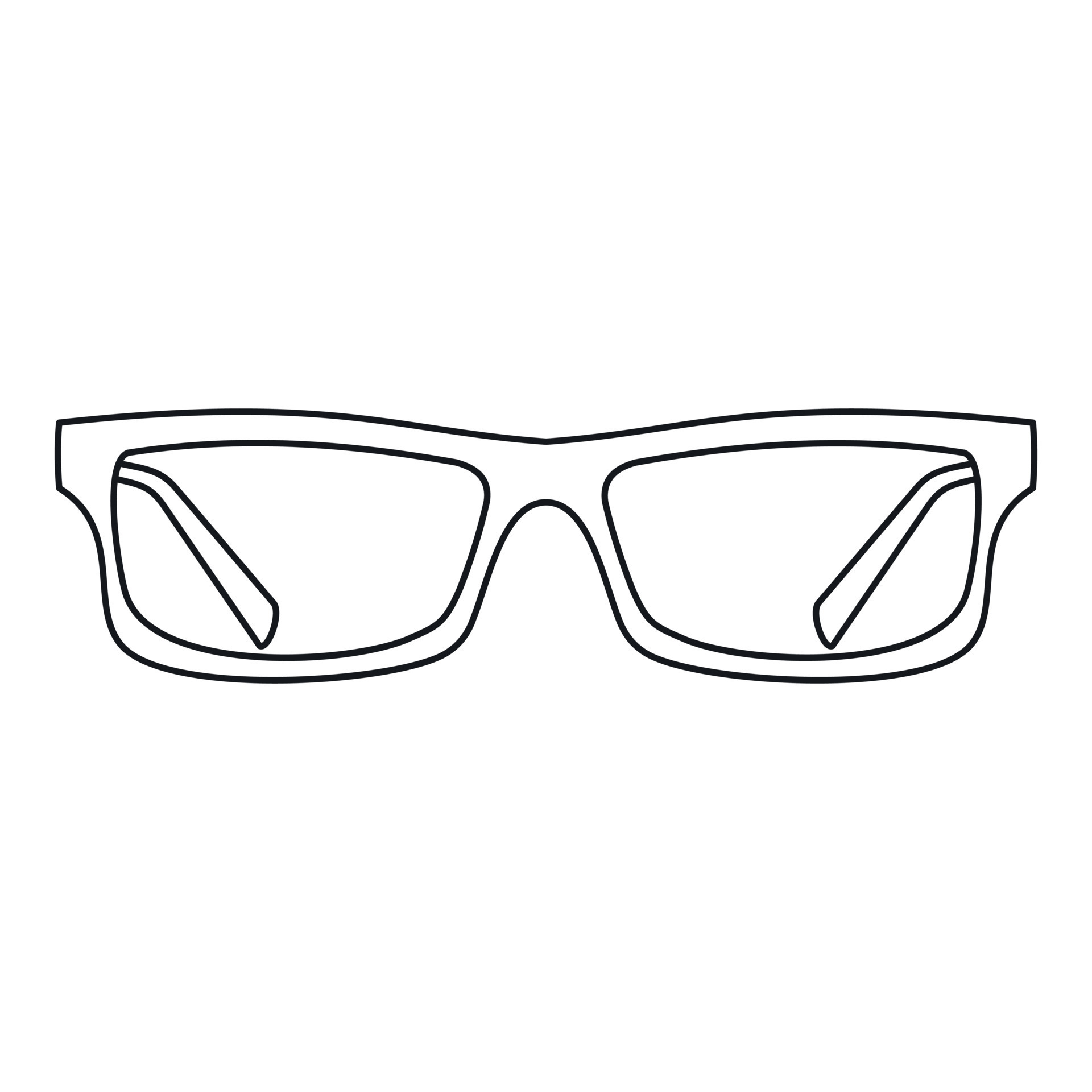 Glasses icon, outline style 15223586 Vector Art at Vecteezy