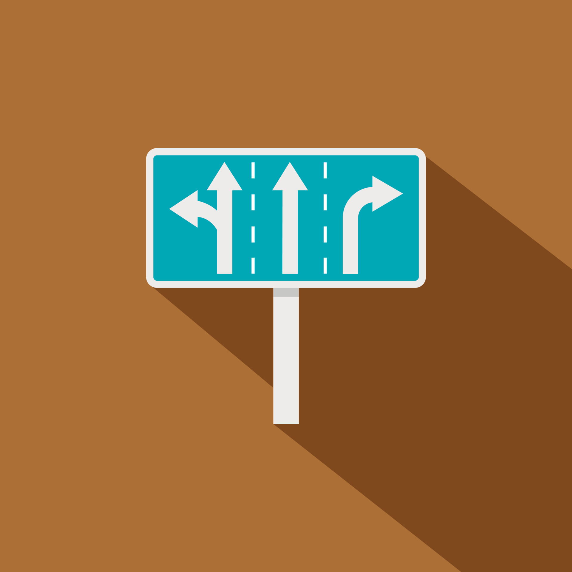 Traffic lanes at crossroads junction icon 15223596 Vector Art at Vecteezy