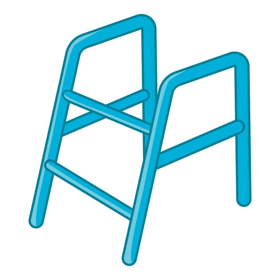 Walking frame icon, cartoon style vector