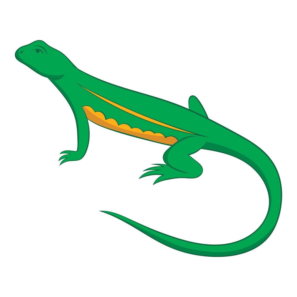 Salamander icon, cartoon style vector