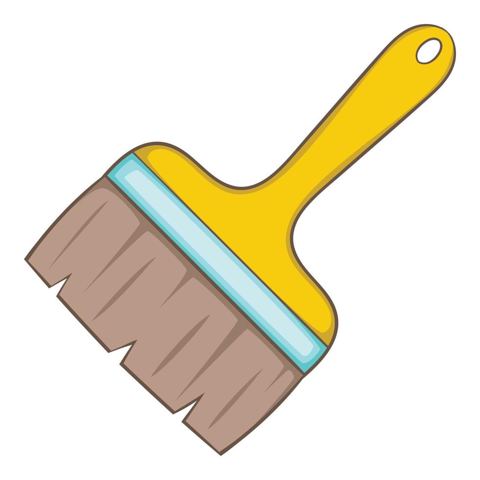 Paint brush icon, cartoon style vector