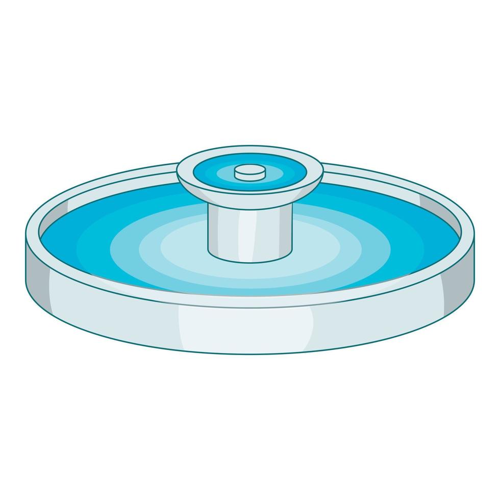 Fountain icon, cartoon style vector
