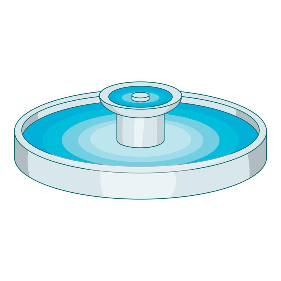 Fountain icon, cartoon style vector