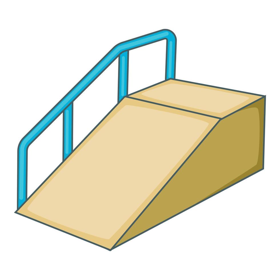 Ramp for the disabled icon, cartoon style vector