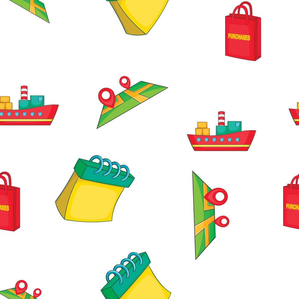 Transfer pattern, cartoon style vector