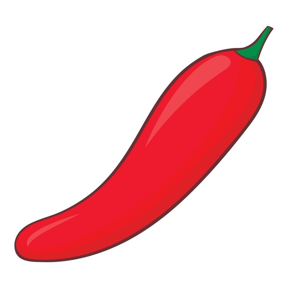 Pepper icon, cartoon style vector