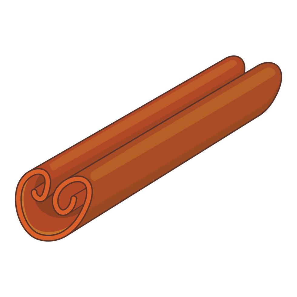Cinnamon icon, cartoon style vector