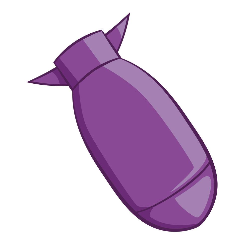 Bomb icon, cartoon style vector