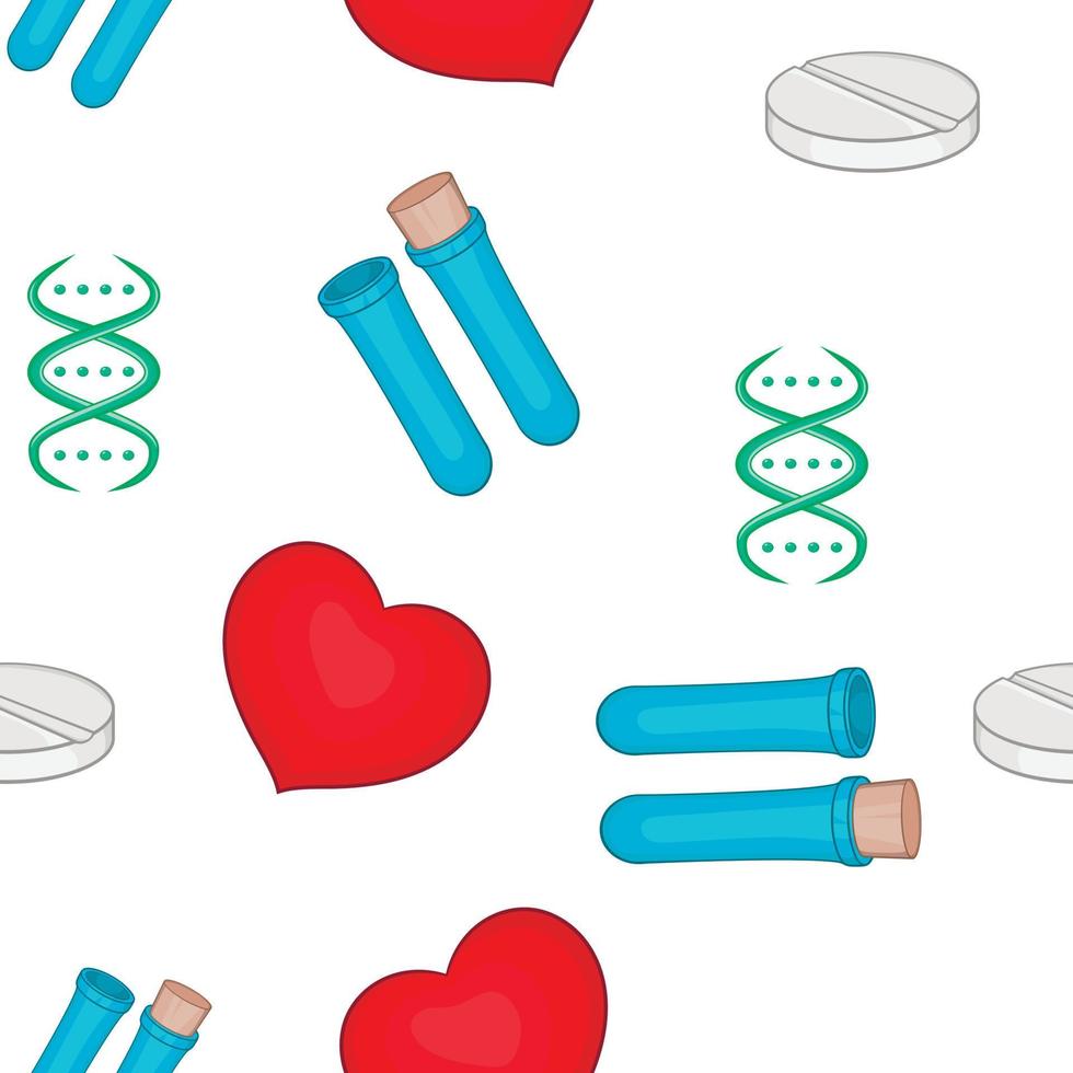 Doctoral pattern, cartoon style vector