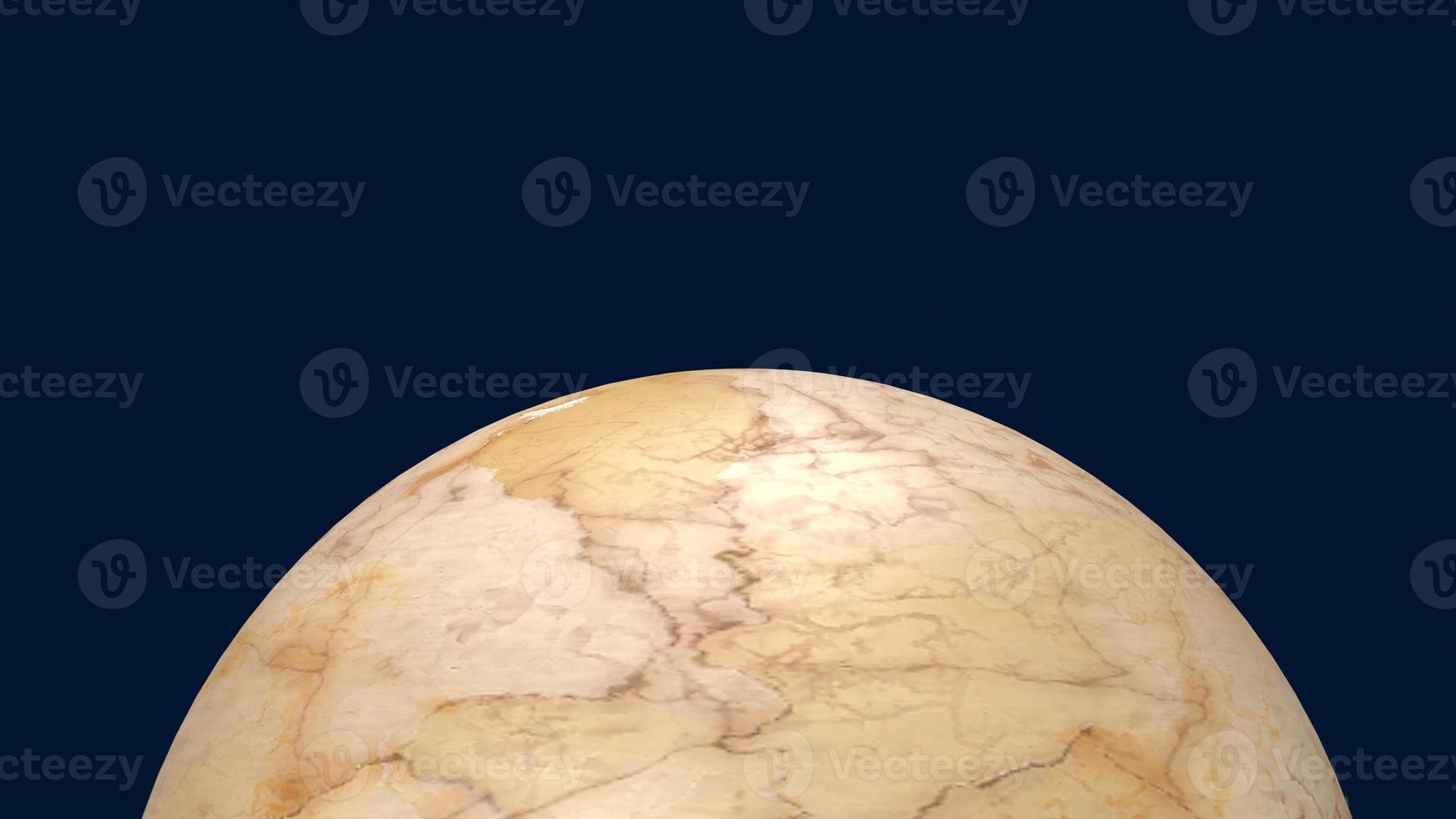 The marble ball for abstract or background 3d rendering photo