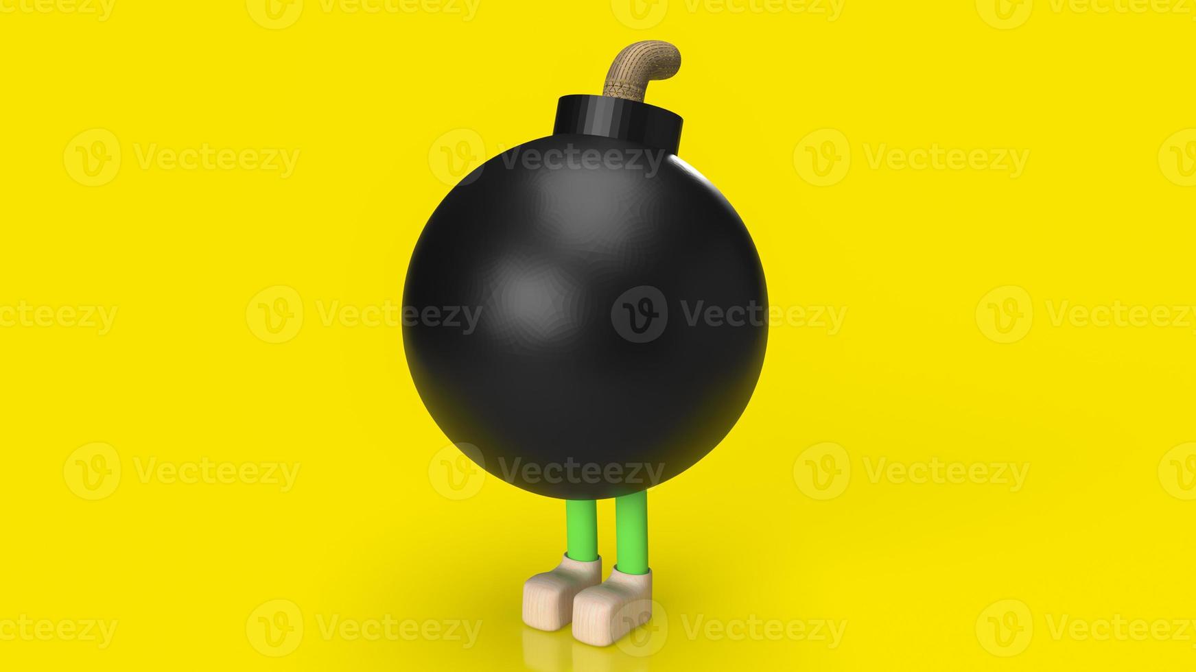 bomb for weapon or abstract concept 3d rendering photo