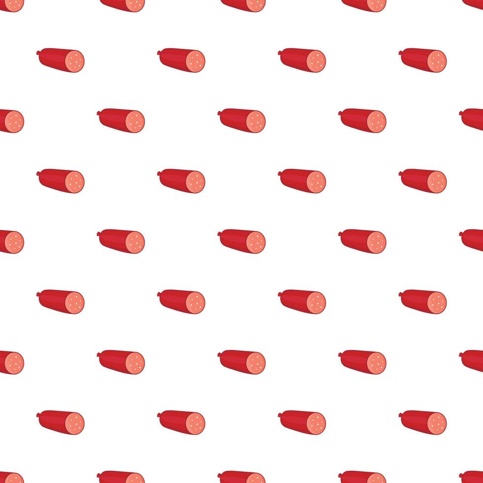 Salami pattern, cartoon style vector