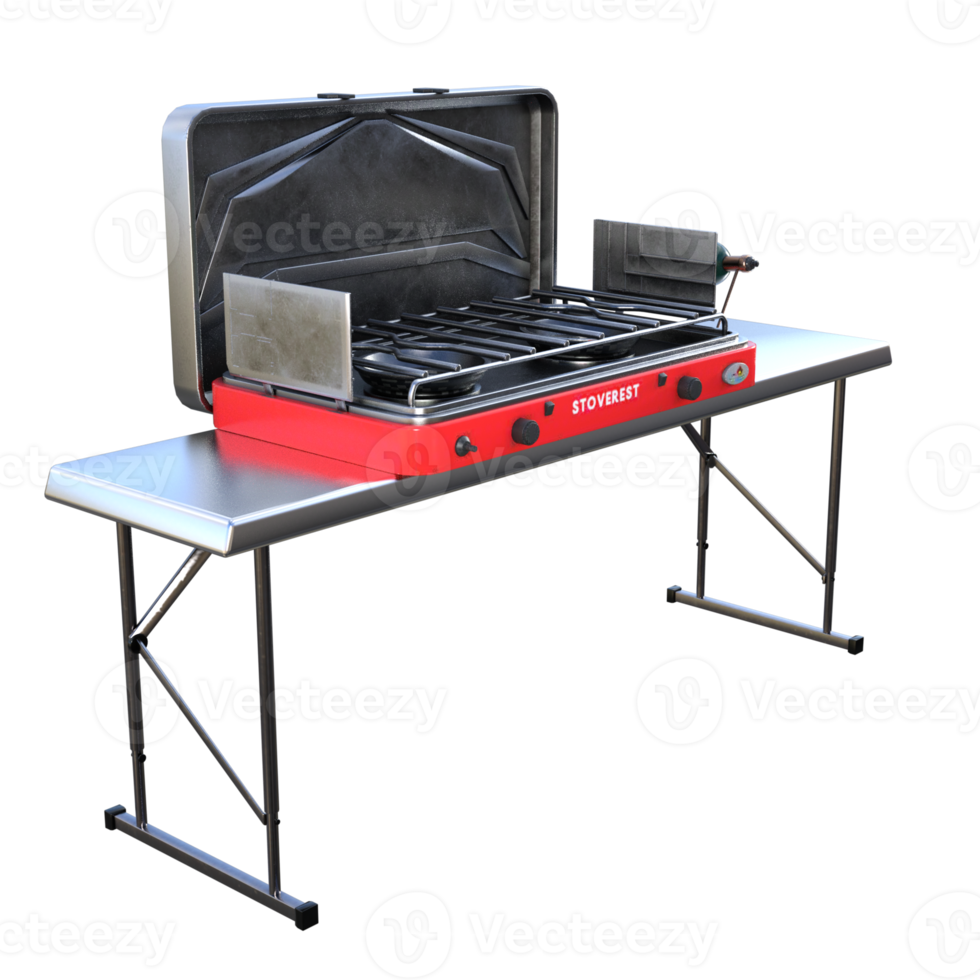 Camping assets 3d rendering png
