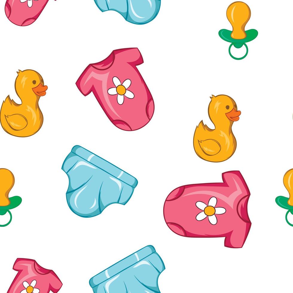 Baby pattern, cartoon style vector