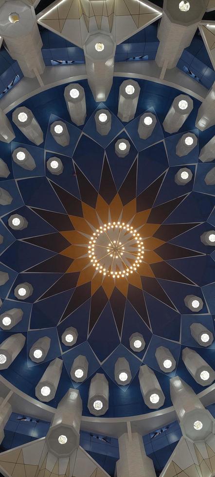 the interior of the mosque seen from the window photo