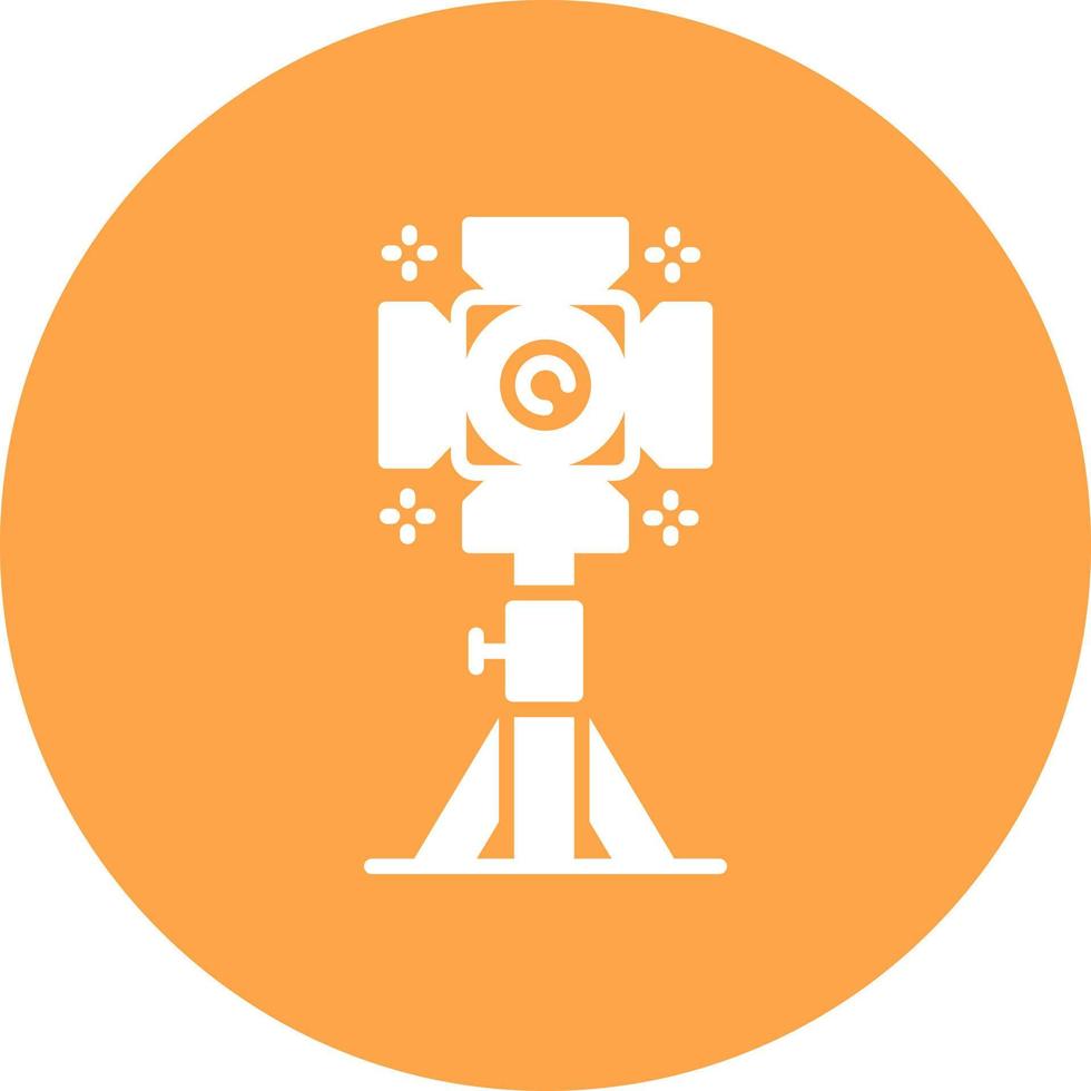 Studio Lighting Creative Icon Design vector