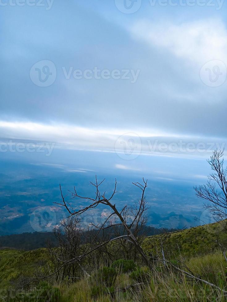 View from the top of Mount Ciremai 3078 masl, West Java photo