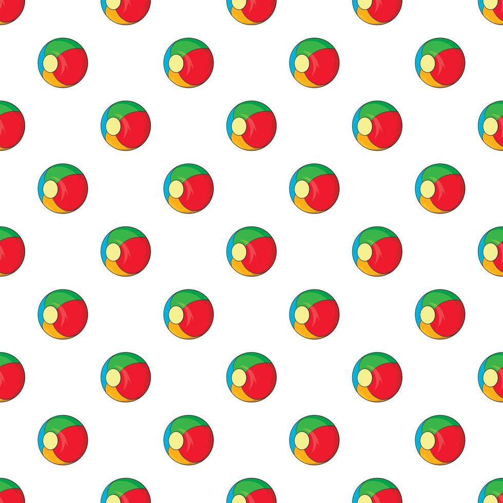 Children ball pattern, cartoon style vector