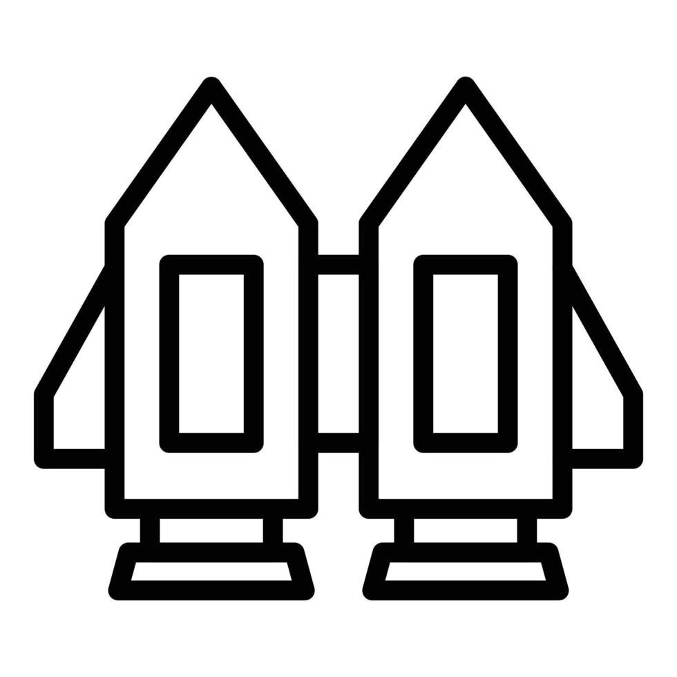 Hight jetpack icon outline vector. Success skill vector
