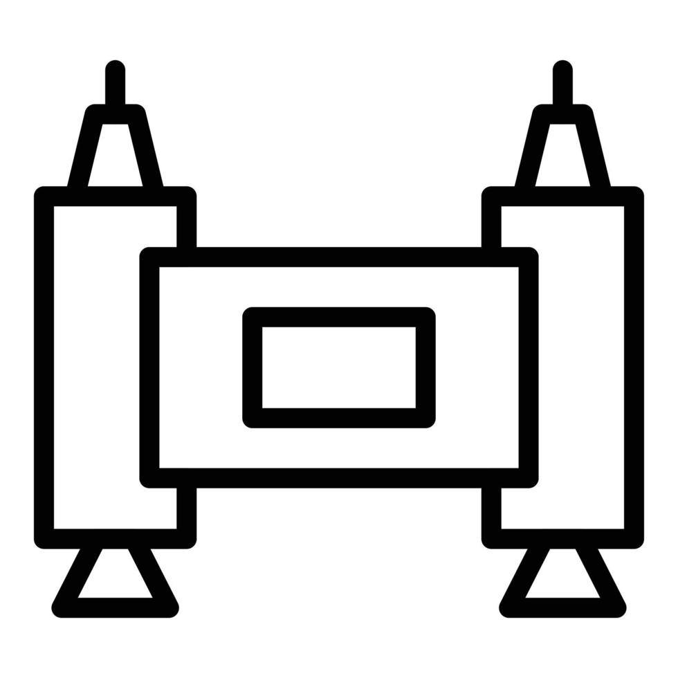 Engine jetpack icon outline vector. Boost rocket vector