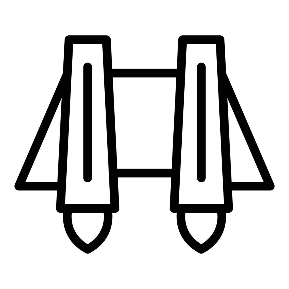 Career jetpack icon outline vector. Jet skill vector