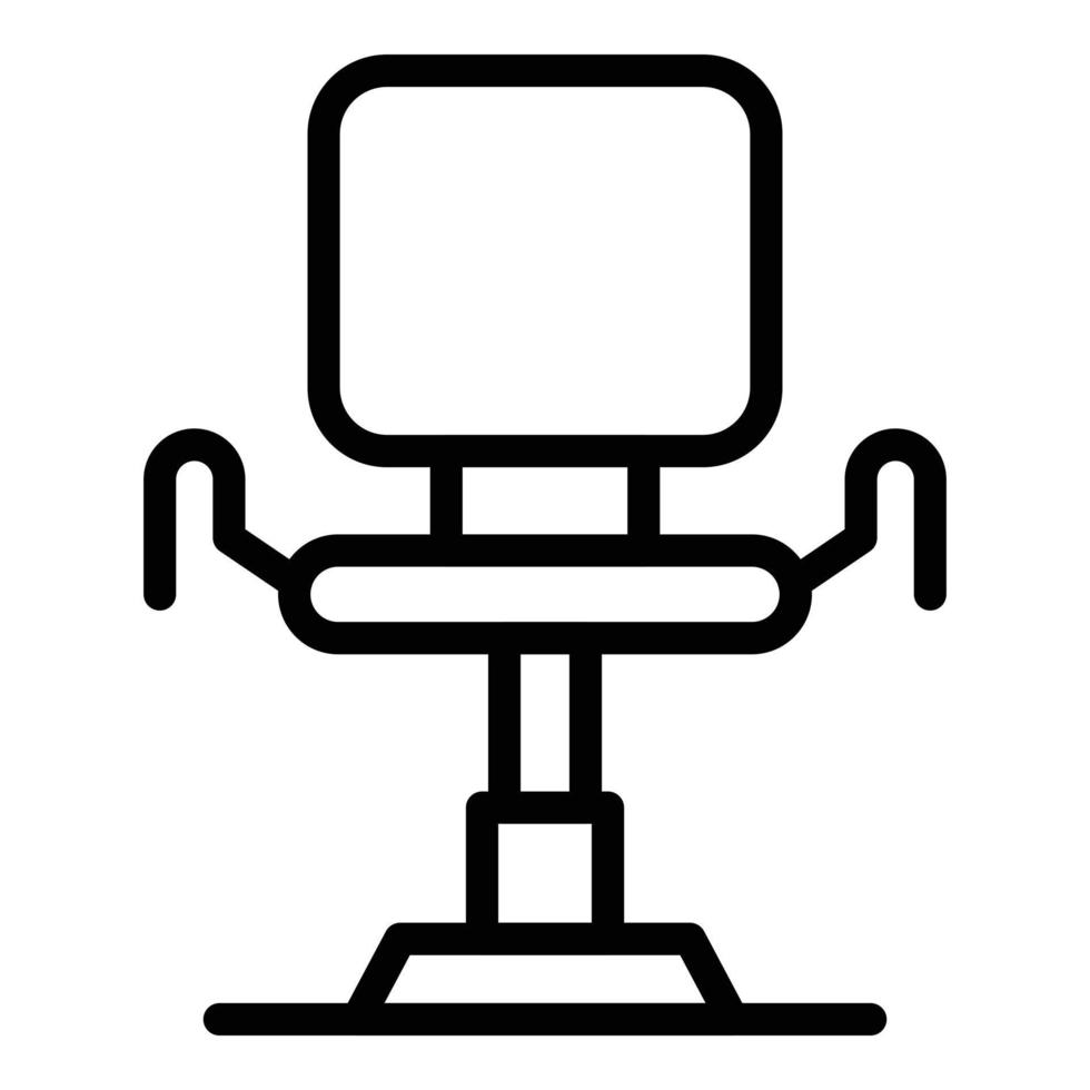 School guard chair icon outline vector. Officer kid vector