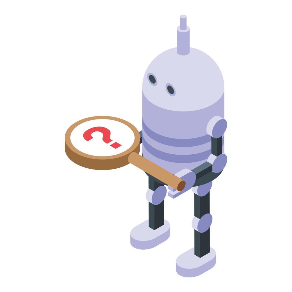 Help chatbot icon isometric vector. Support call vector