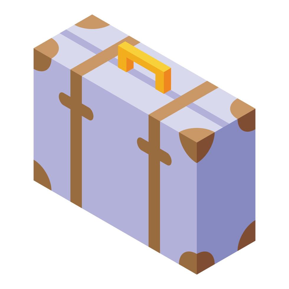 Luggage icon isometric vector. Airport travel vector