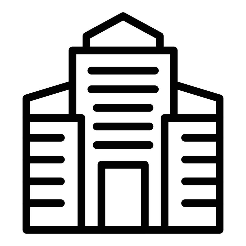 Poland building icon outline vector. City skyline vector