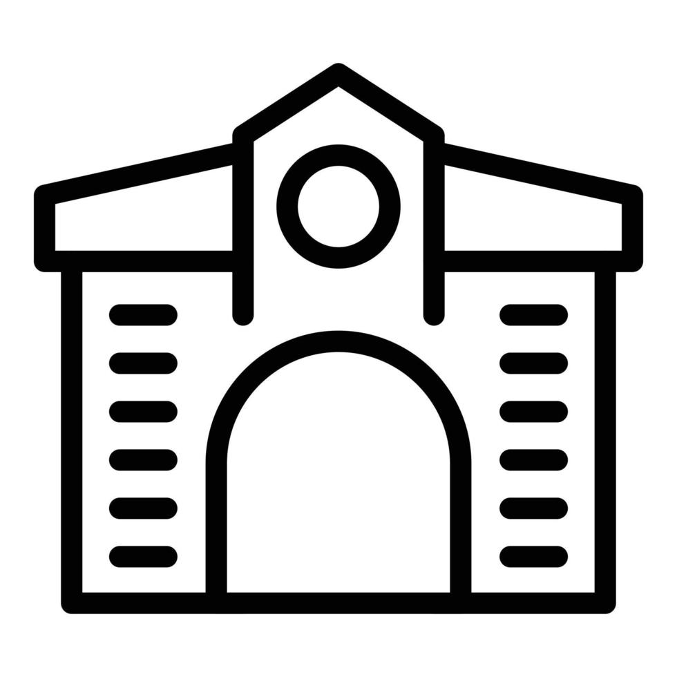 Krakow landscape icon outline vector. City polish vector