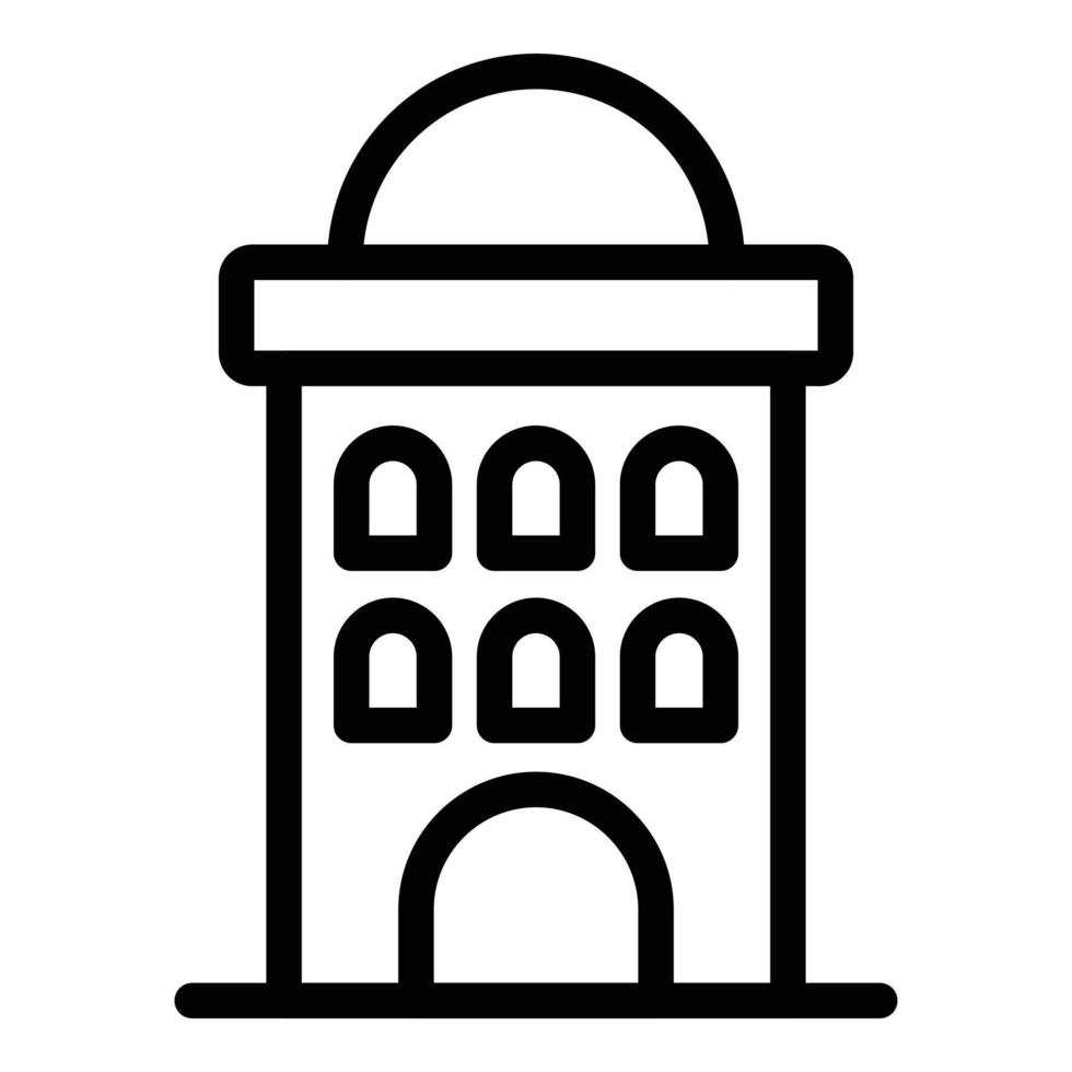 City building icon outline vector. Poland city vector