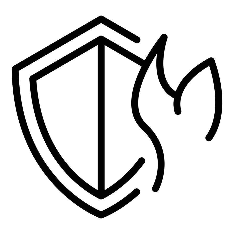 Guard shield icon outline vector. Security school vector