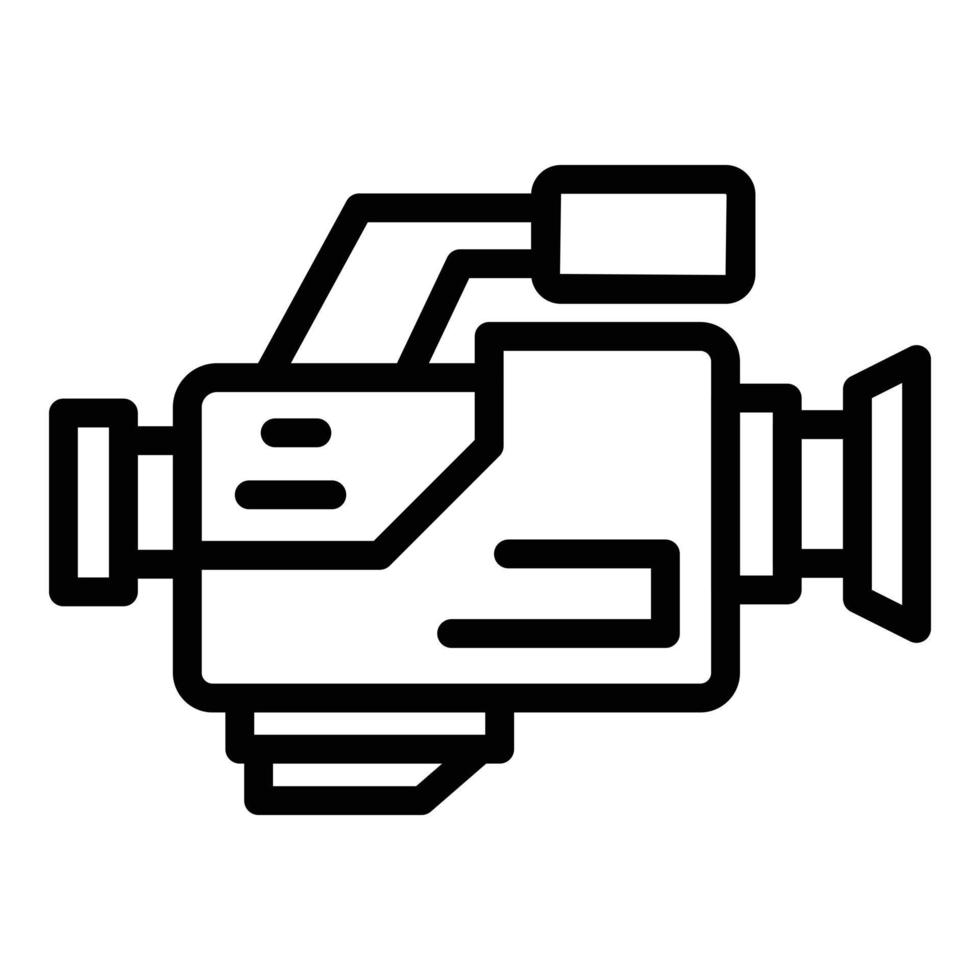 Cinema camera icon outline vector. Car drive vector