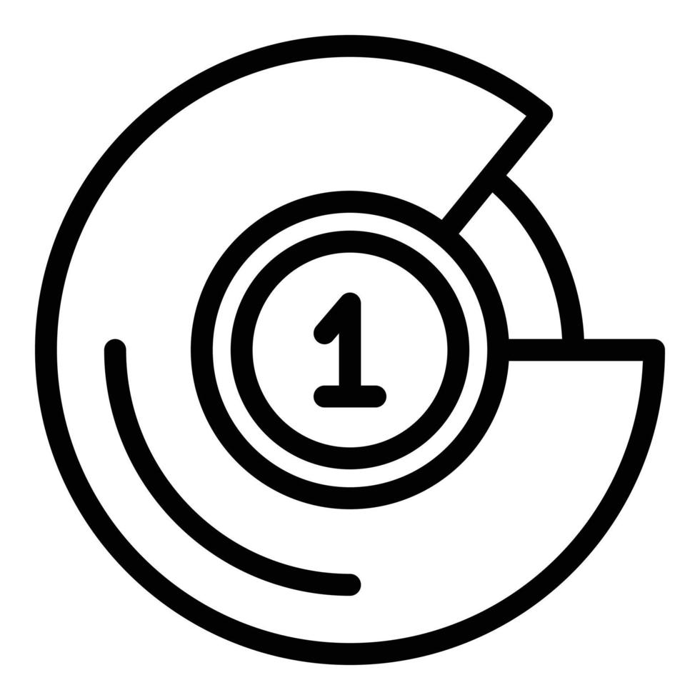 Cinema number icon outline vector. Drive auto vector