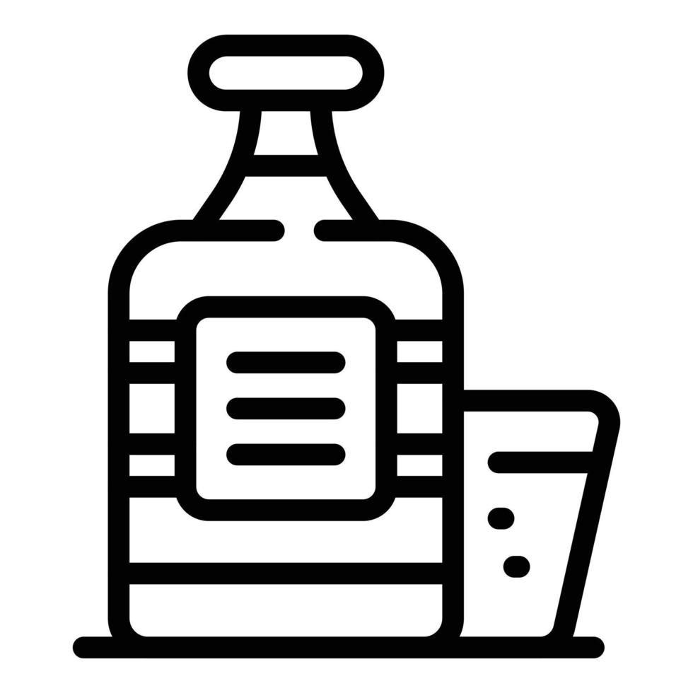 Krakow drink bottle icon outline vector. Poland skyline vector