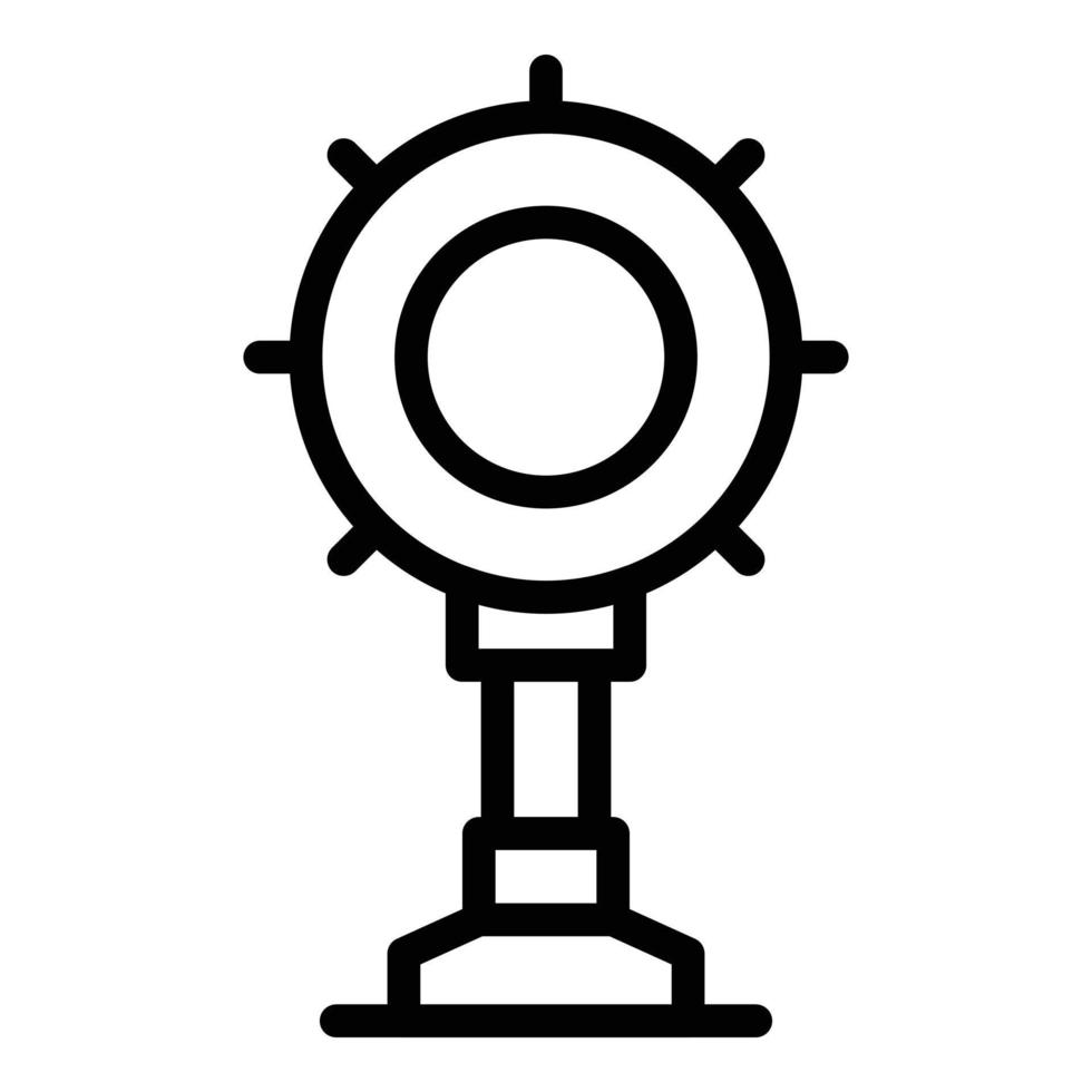 Cinema spotlight icon outline vector. Auto drive vector