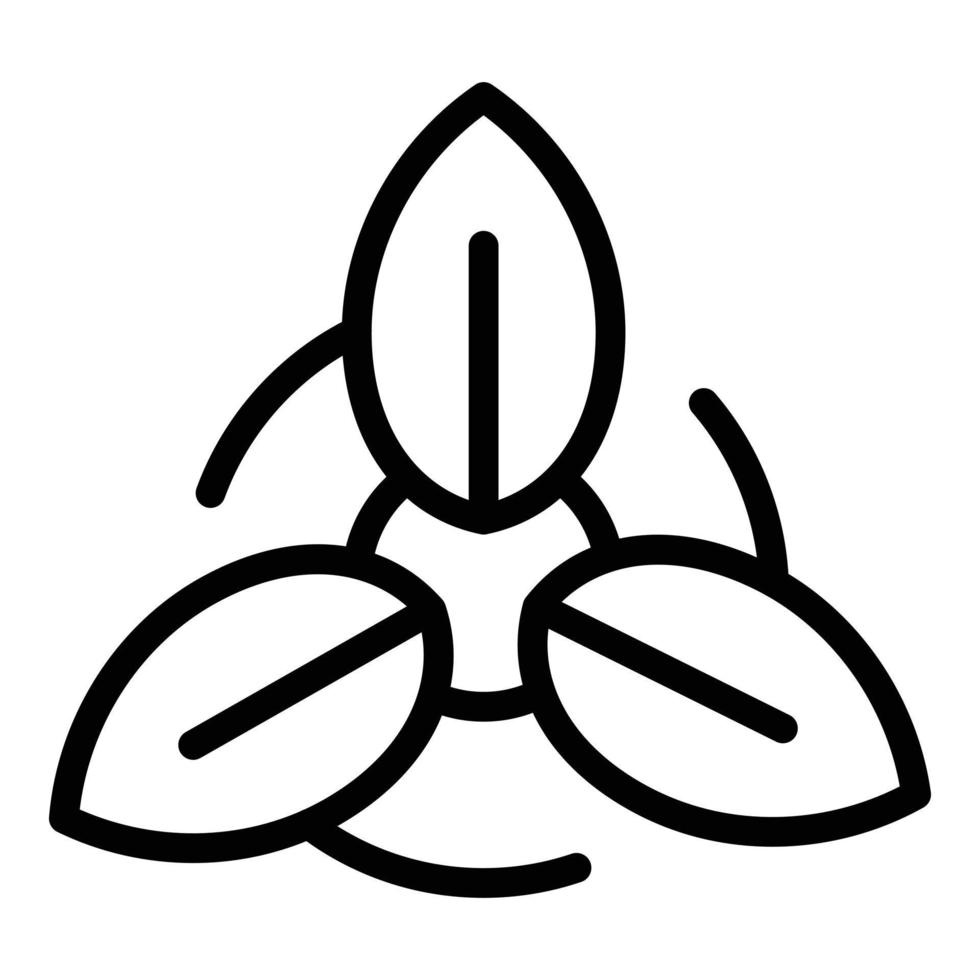 Plant care icon outline vector. Tree energy vector