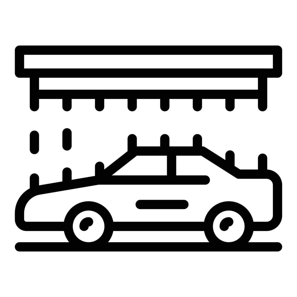 Wash 3d car icon outline vector. Future design vector