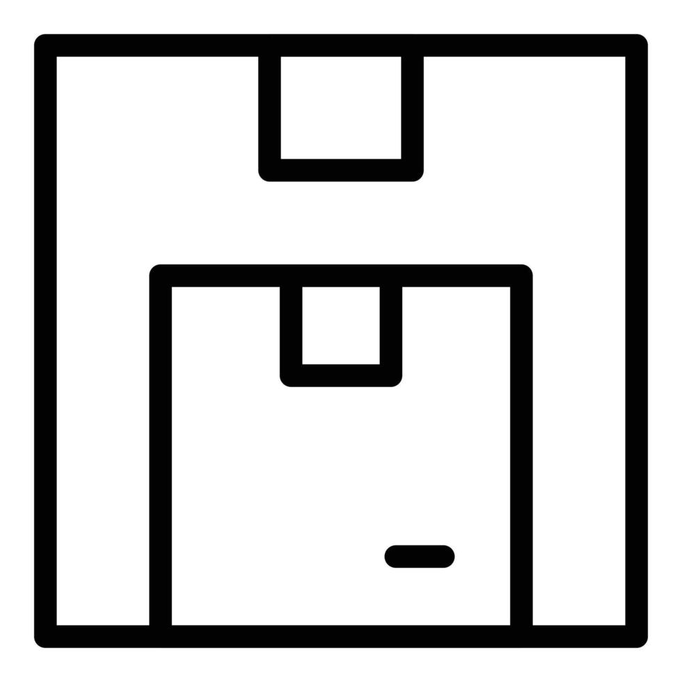 Fast service parcel icon outline vector. Delivery trailer vector