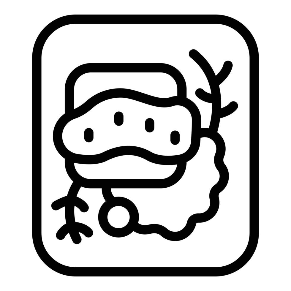 Bakery meal icon outline vector. Fried egg vector
