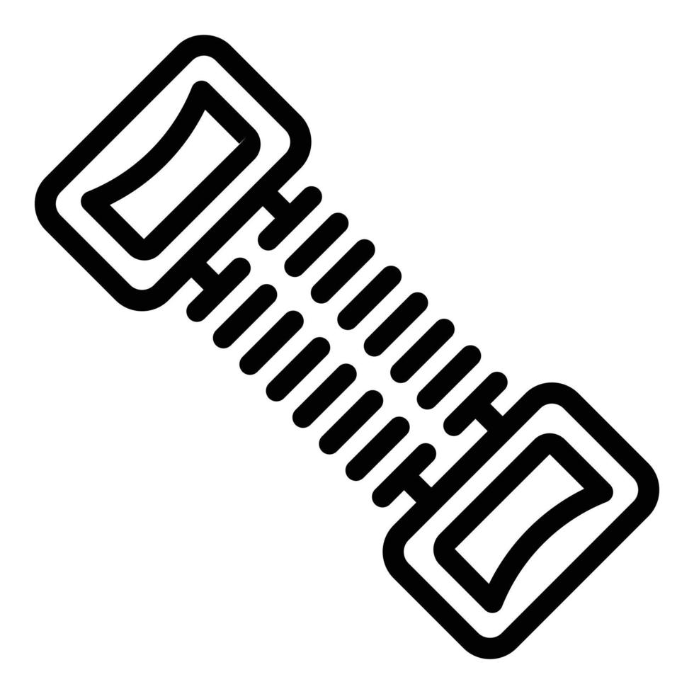 Hand espander icon outline vector. Grip elastic vector