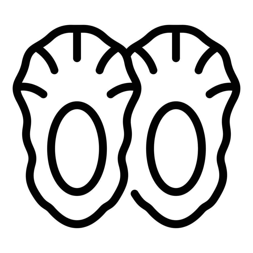 Protect shoe cover icon outline vector. Hospital suit vector