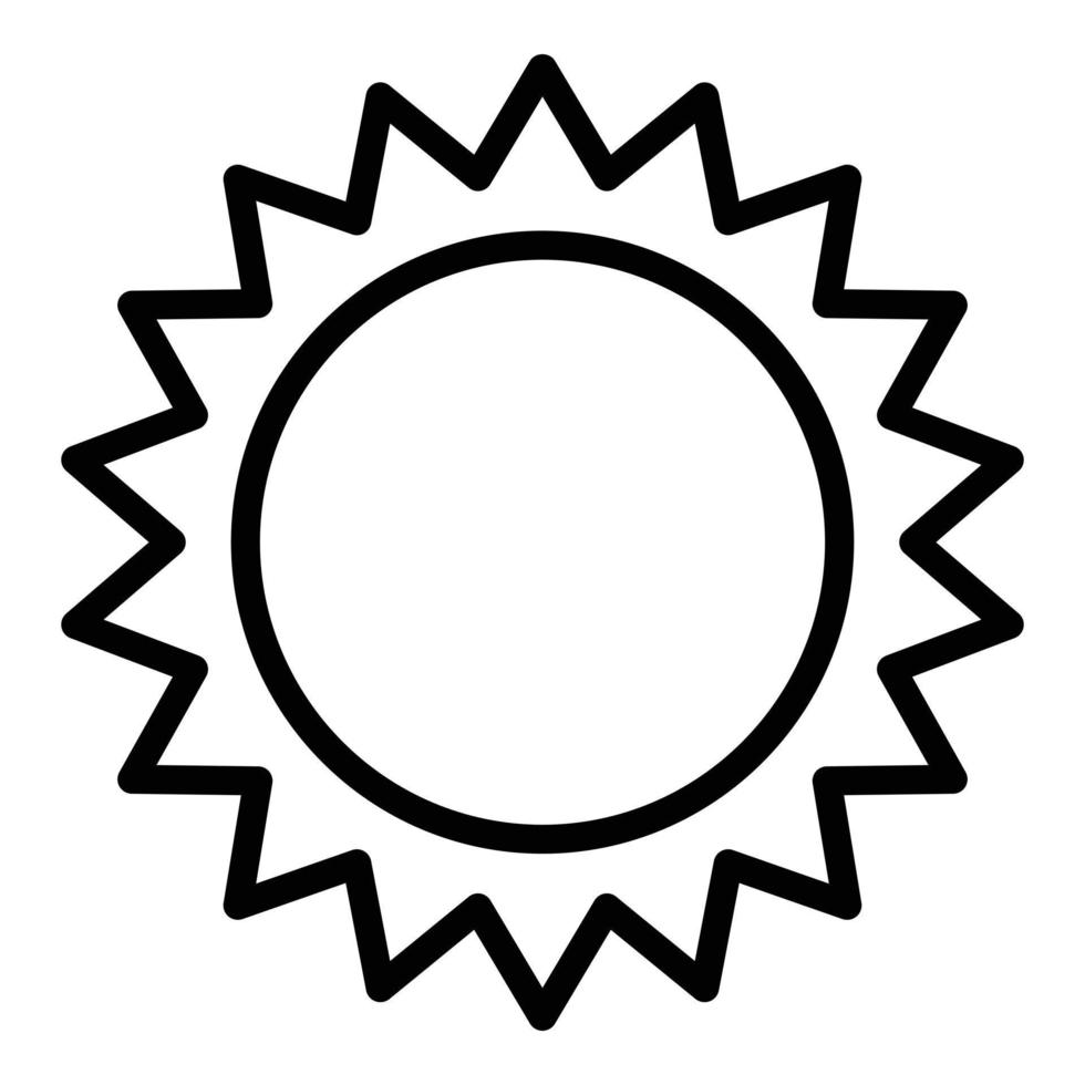 Desert sun icon outline vector. Saudi arabian vector