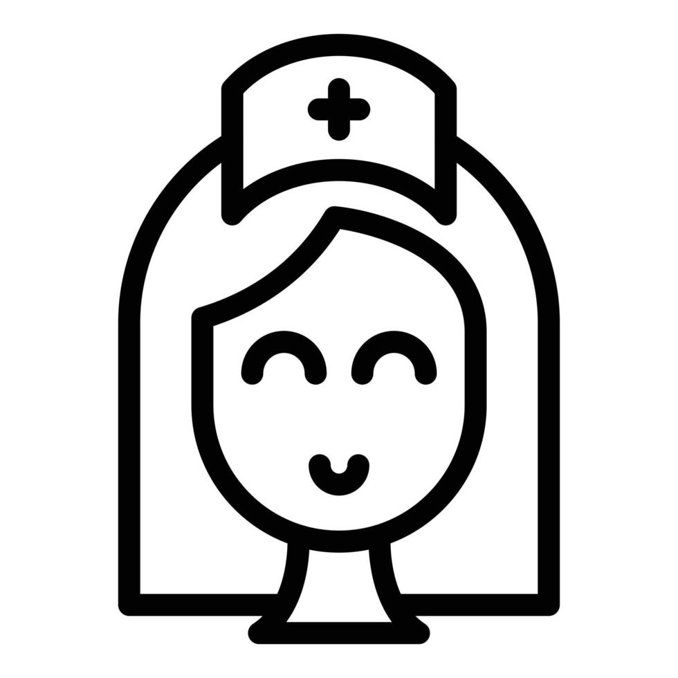 Female dermatologist icon outline vector. Clinic health vector