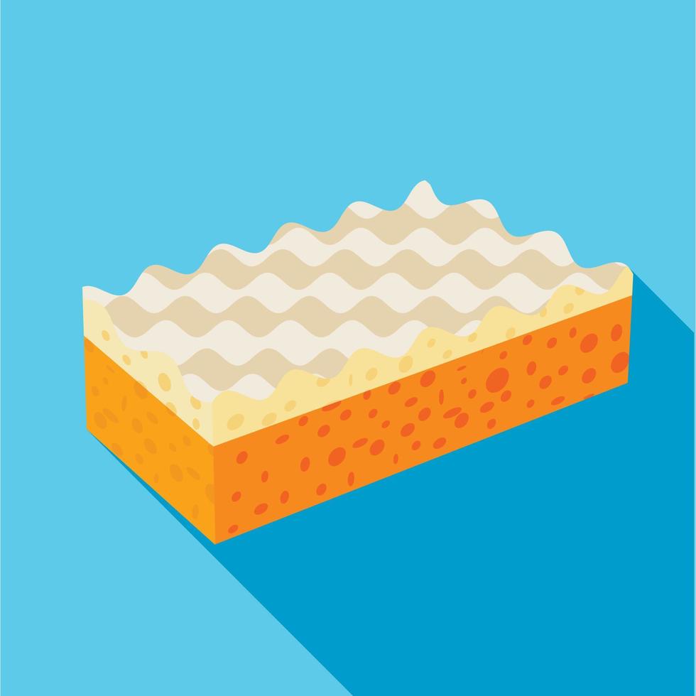 Sponge icon, flat style vector