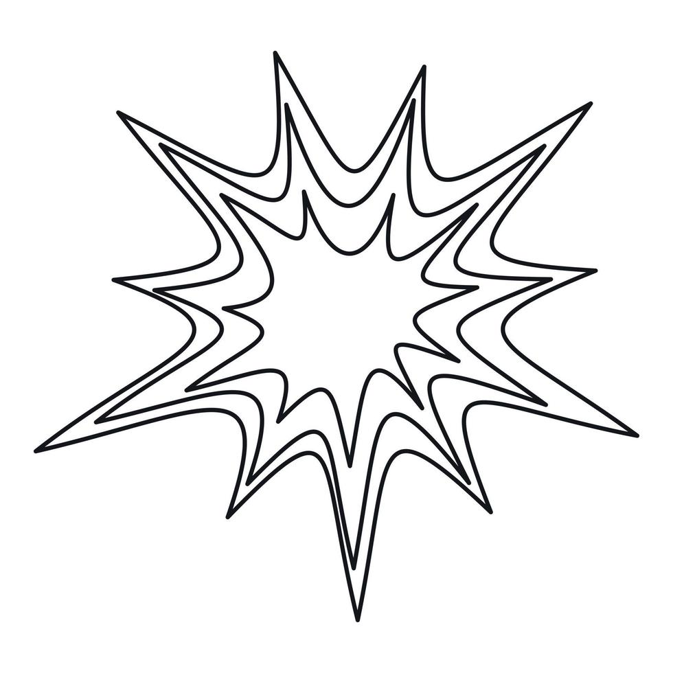Spica icon, outline style vector